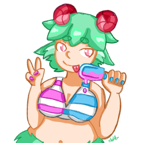 Old VTuber Concept Beach Fit